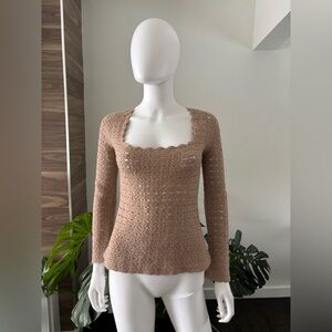 Dolce & Gabbana Tricot Sweater Virgin Wool *VINTAGE* Women's Sz Medium Authentic